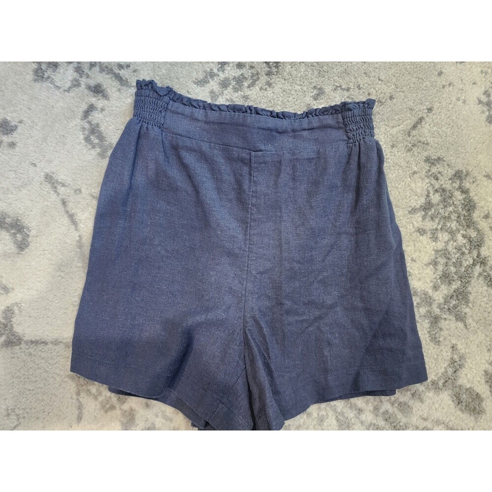 NEW Lauren Conrad Women’s High Rise Shorts Size XS NAVY BLUE Lined Scalloped